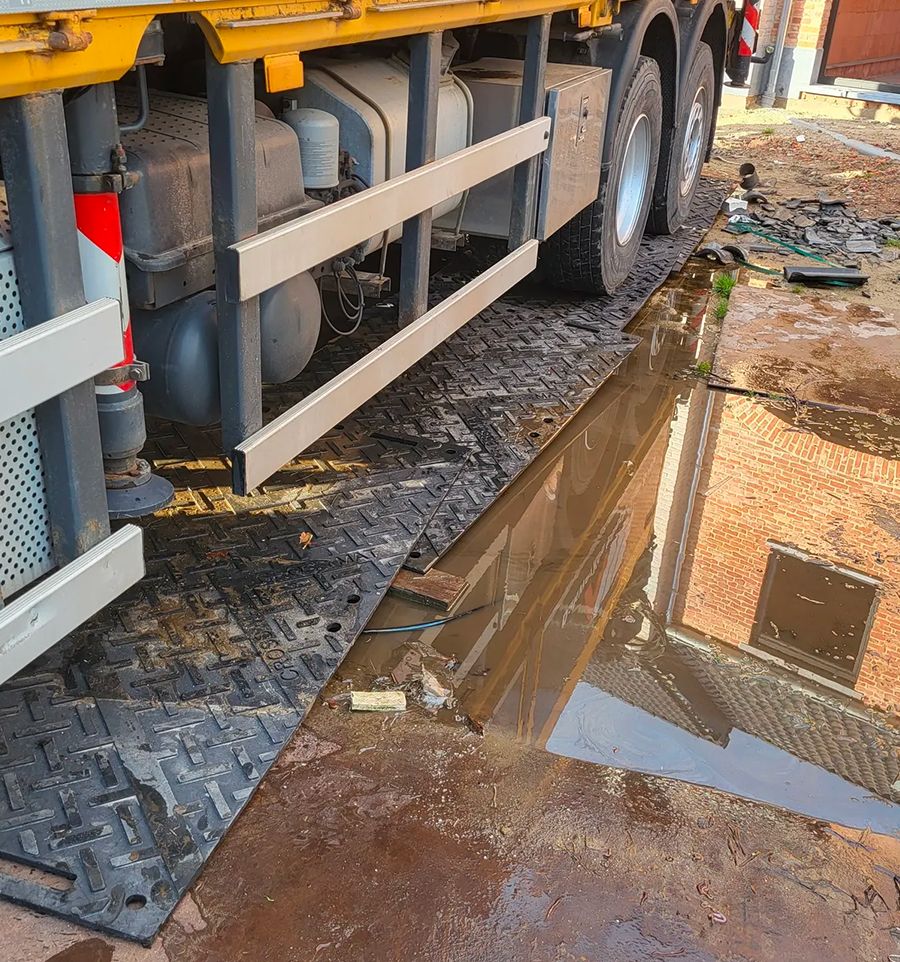 Plaque de roulement mise en situation